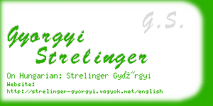 gyorgyi strelinger business card